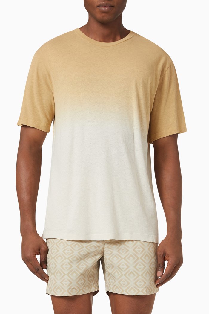 

Dinis T-shirt in Linen Blend, Neutral