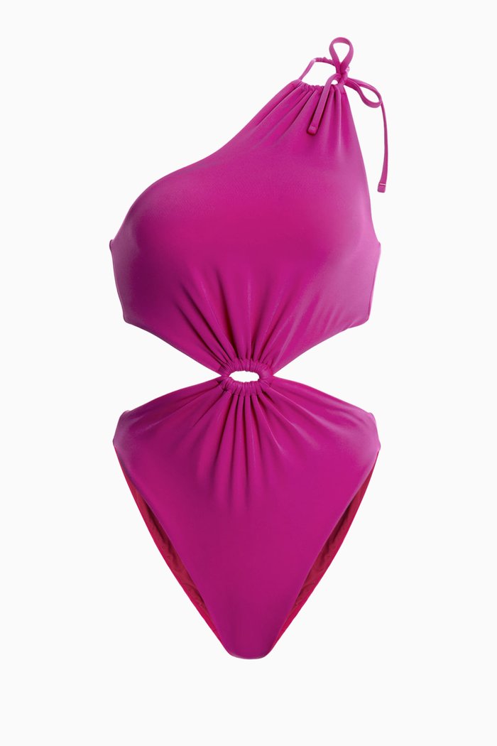 

Bloom One-piece Swimsuit in Nylon, Purple
