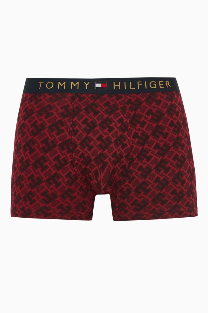

TH Monogram Trunks in Cotton Jersey, Red