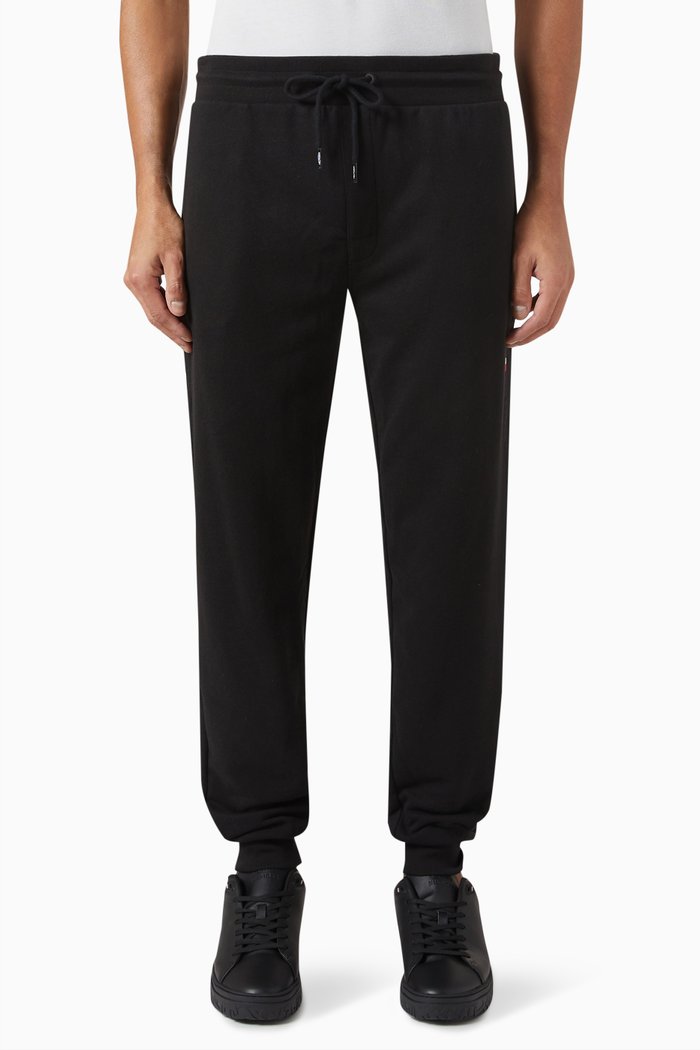 

Relaxed Fit Joggers in Cotton, Black