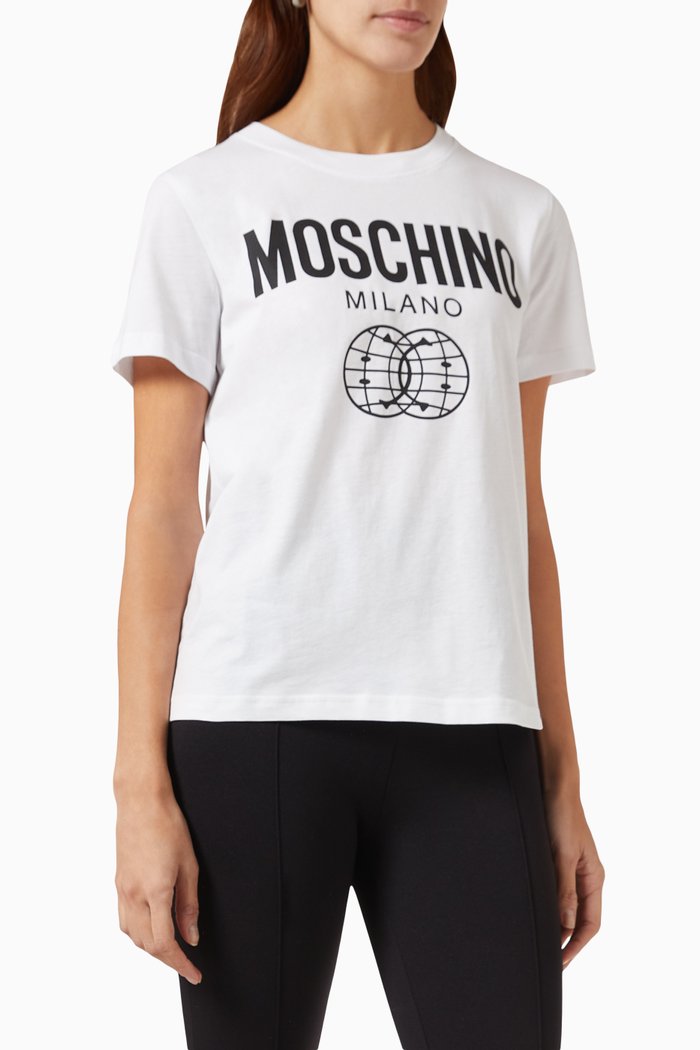 

Double-smile Logo T-shirt in Cotton-jersey, White