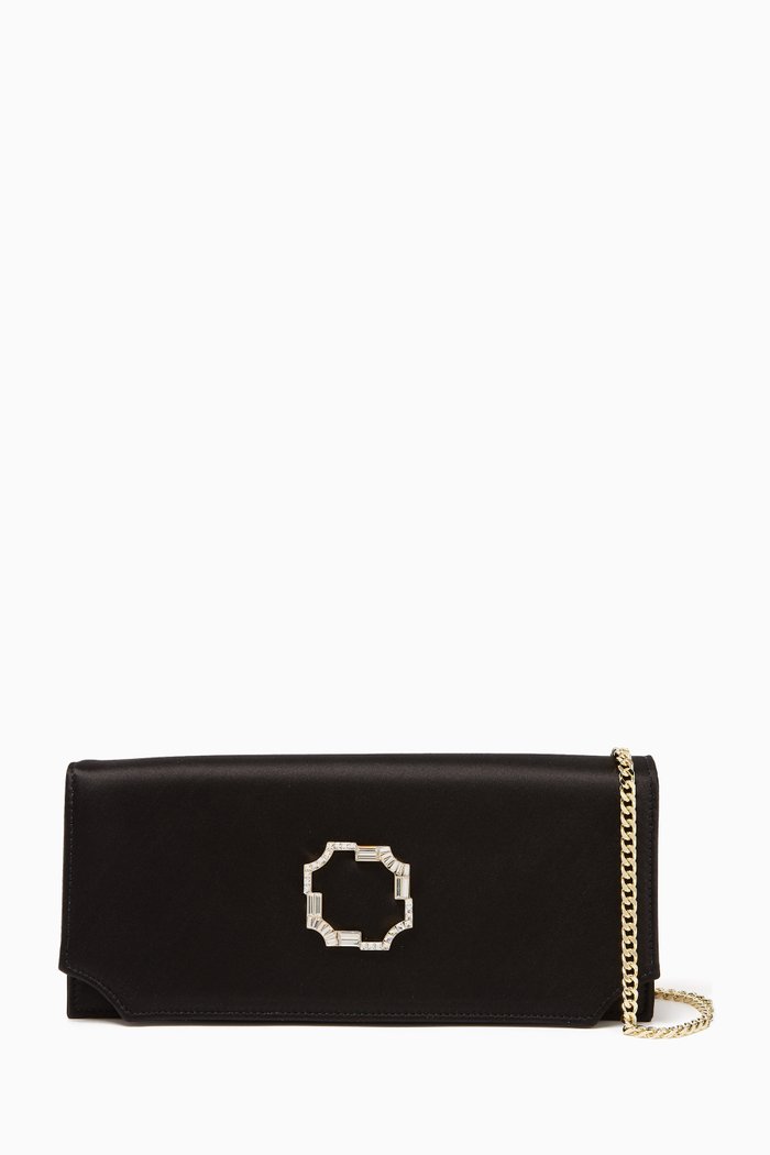 

Vivien Crossbody Bag in Satin, Black