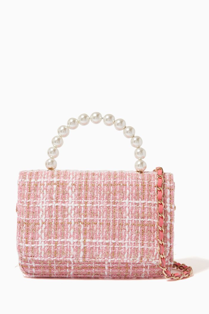 

Amiera Pearl & Boucle Bag, Pink