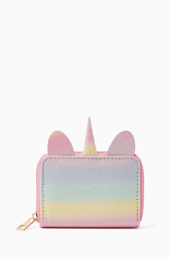 

Unicorn Patch Glitter Wallet, Multicolour