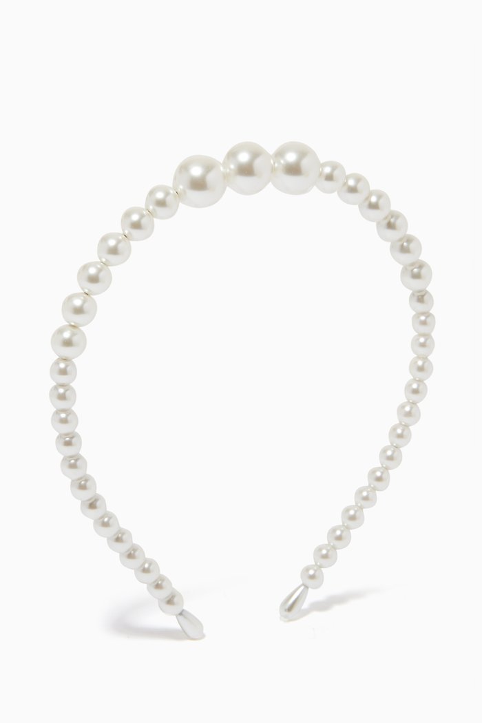 

Cora Pearl Headband, White