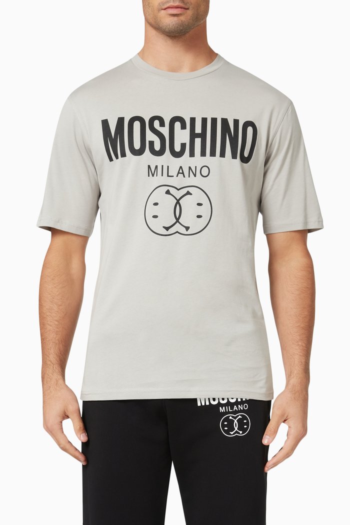 

Logo T-shirt in Cotton Jersey, Grey