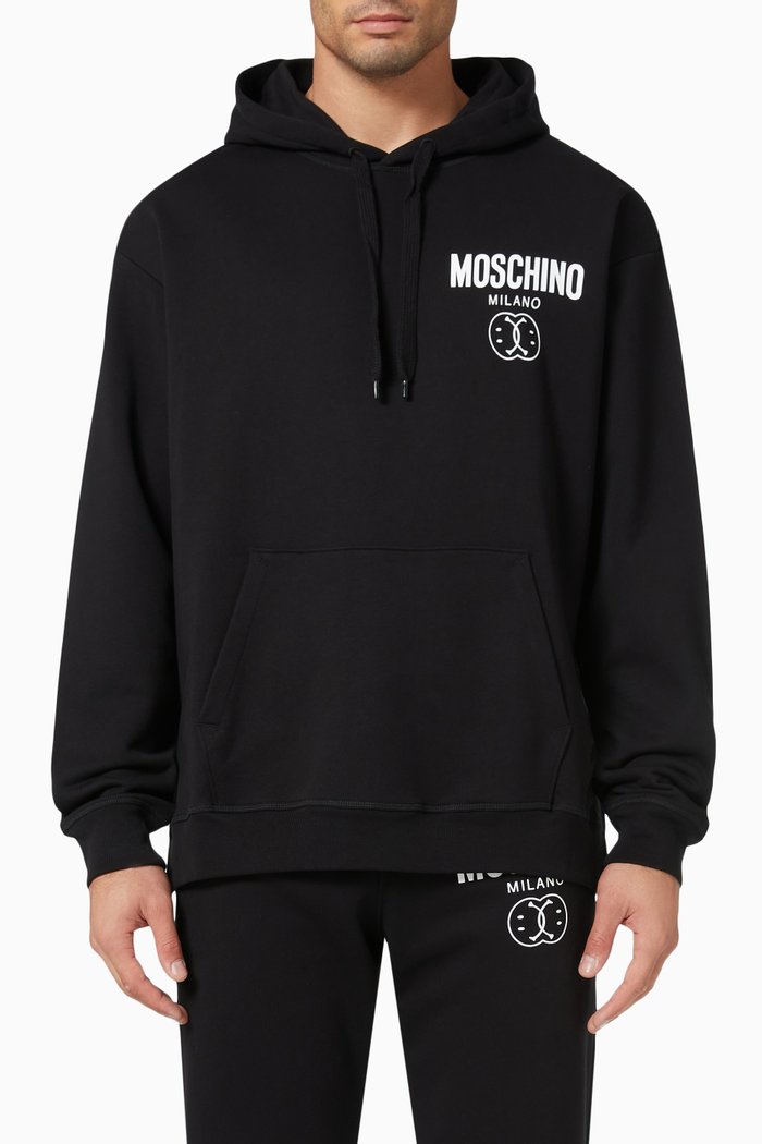 

Logo Sweatshirt in Organic Fleece, Black