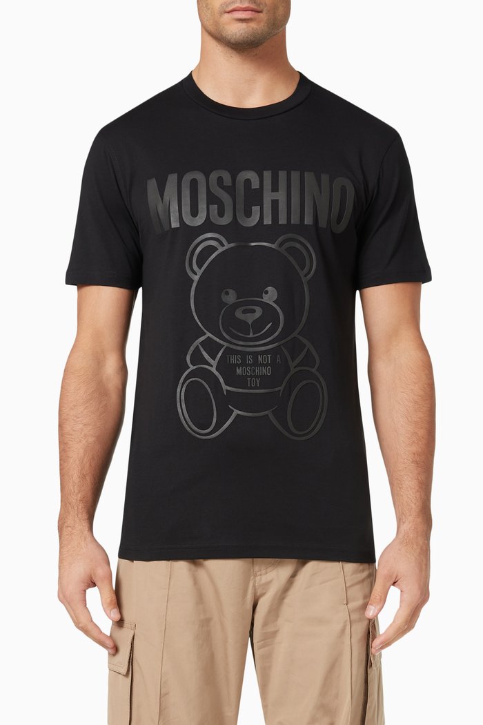 Logo T-shirt in Cotton Jersey, Black