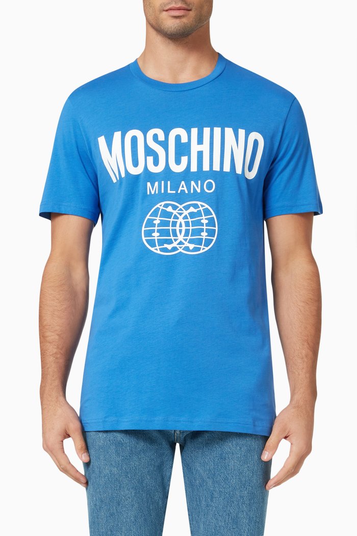 

Logo T-shirt in Organic Cotton Jersey, Blue