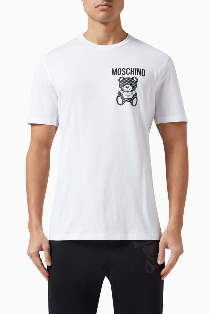 Logo T-shirt in Organic Cotton Jersey, White