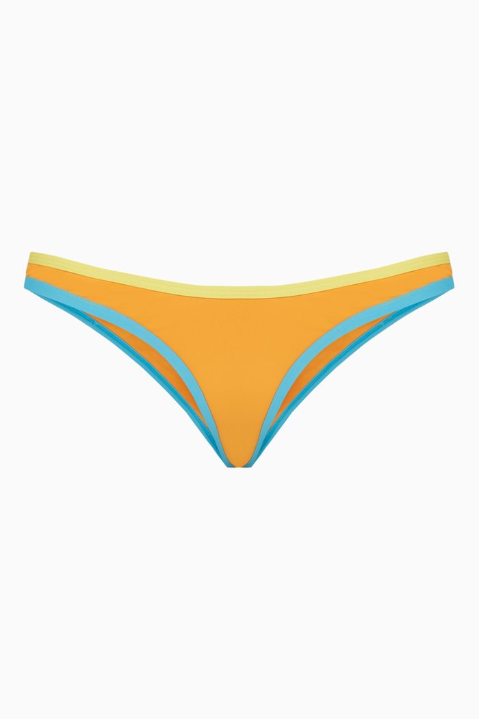 

The 90s Duo Bikini Bottoms in Stretch Nylon, Multicolour