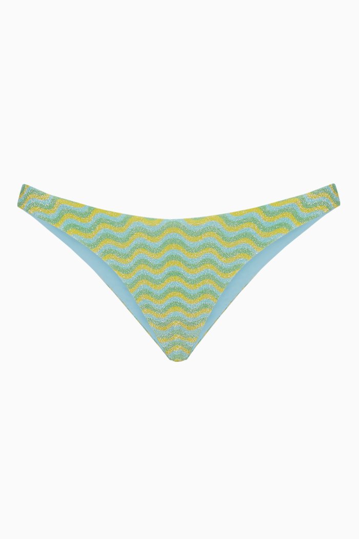 

The 90s Bikini Briefs in Stretch Nylon, Green