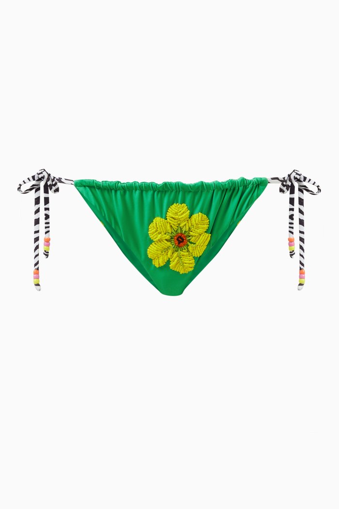 

The Tie-up Bead Bikini Briefs, Multicolour