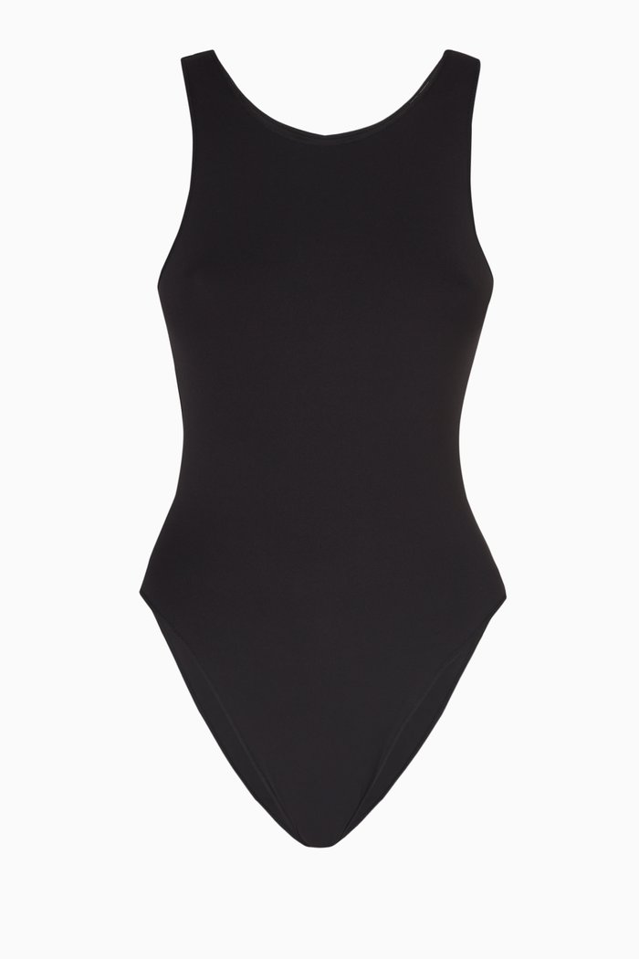 

The Contour Bodysuit in Stretch Nylon, Black