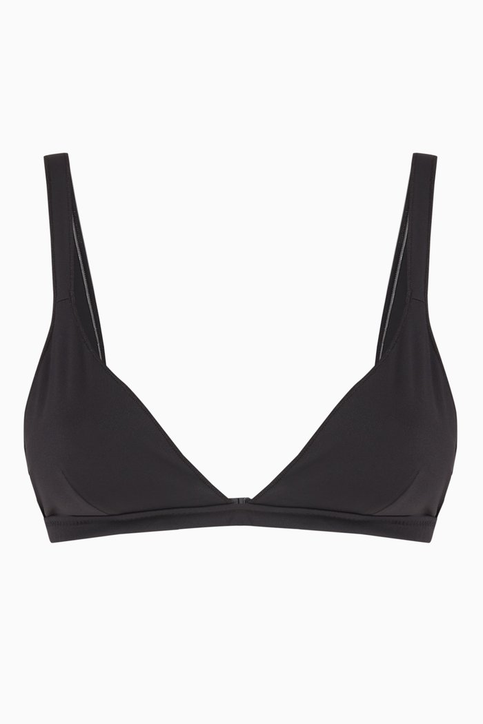 

The Contour Bikini Bra in Stretch Nylon, Black