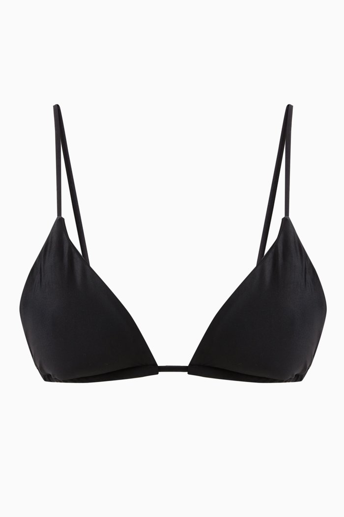 

The Bralette Bikini Top in Matte Lycra, Black