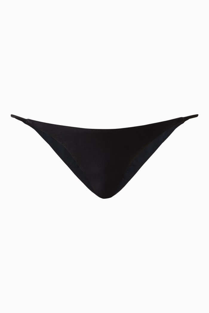 

The String Bikini Briefs in Matte Lycra, Black
