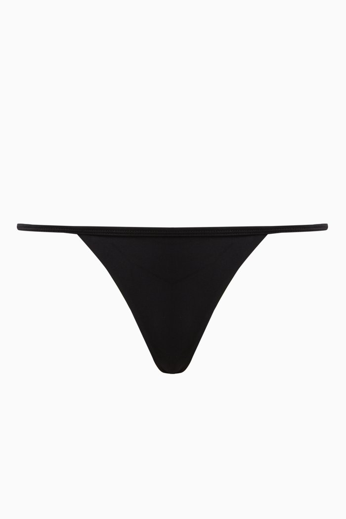 

The G-string Bikini Briefs in Matte Lycra, Black