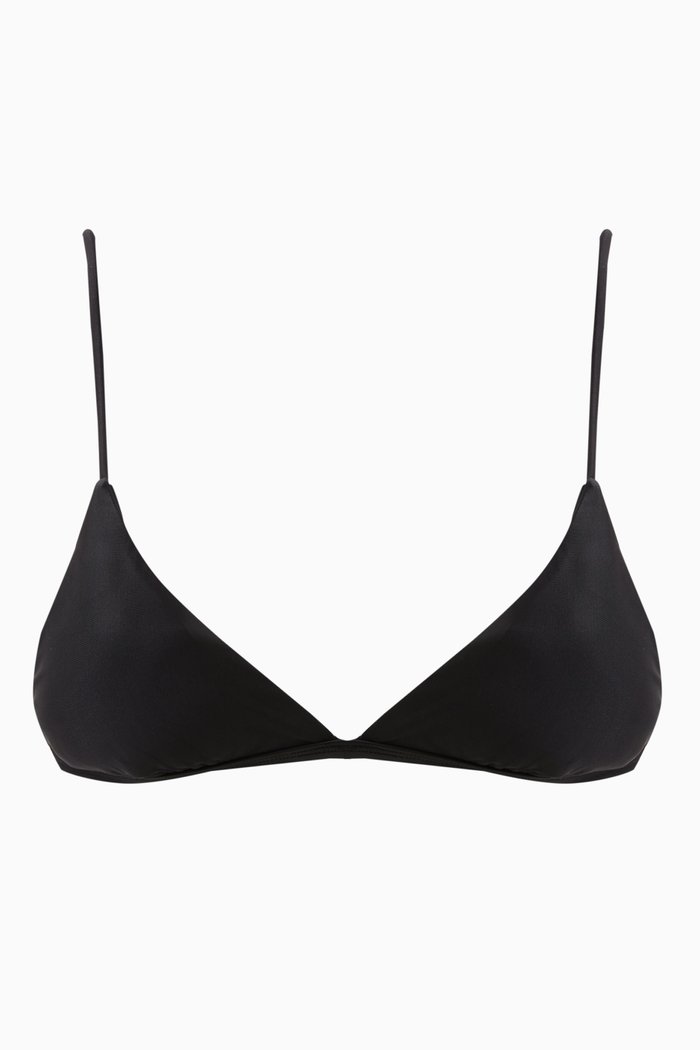 

The String Bikini Top in Matte Lycra, Black