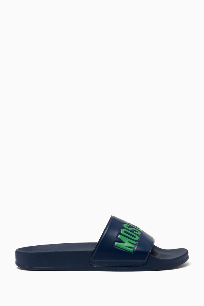 

Logo Slides in Rubber, Blue