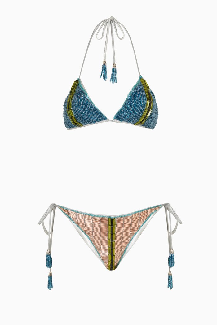 

Cala Embellished Bikini Set in Stretch-nylon, Multicolour