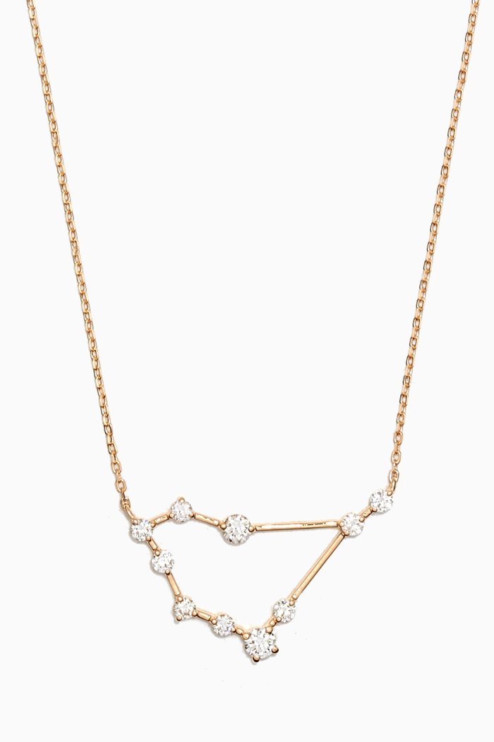 

Capricorn Constellation Diamond Necklace in 18kt Gold