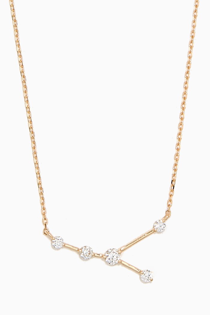 

Cancer Constellation Diamond Necklace in 18kt Gold, White