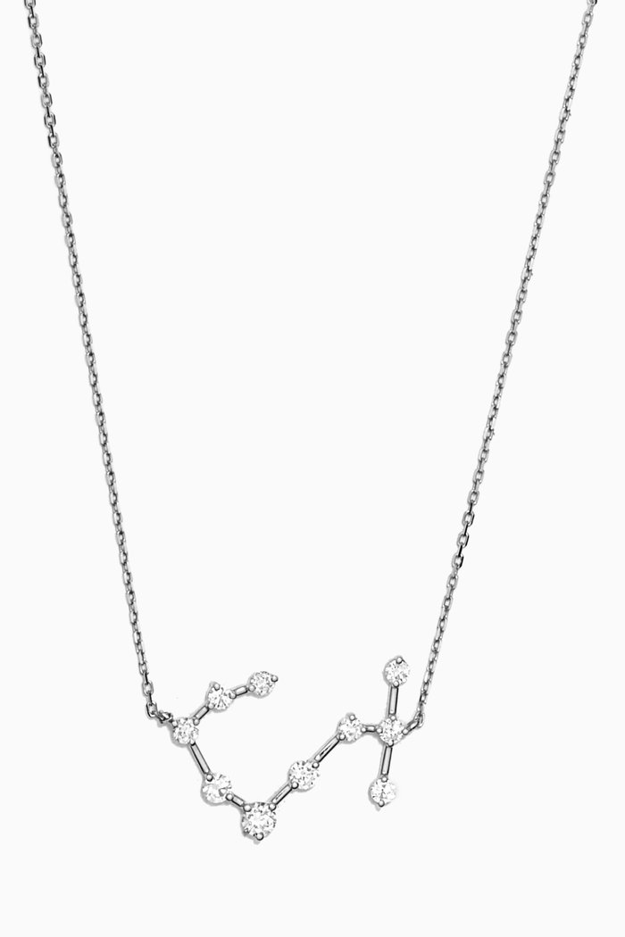 

Scorpio Constellation Diamond Necklace in 18kt White Gold