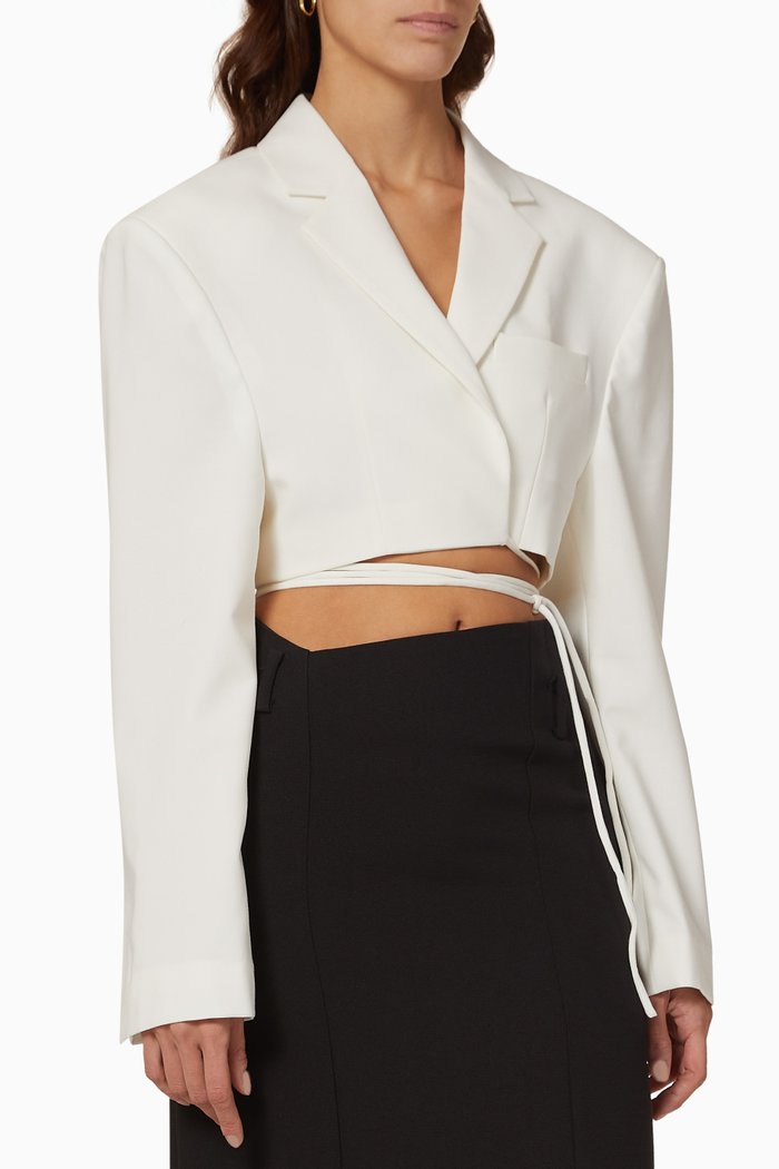 

Nahid Blazer in Twill, Neutral