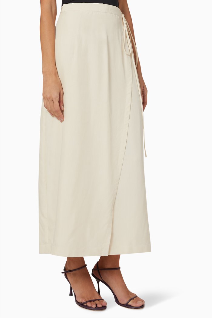 Mashael Maxi Skirt in Modal Blend, Neutral