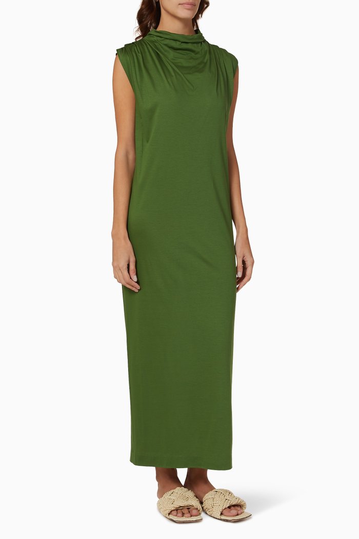 

Farah Dress in Jersey, Green