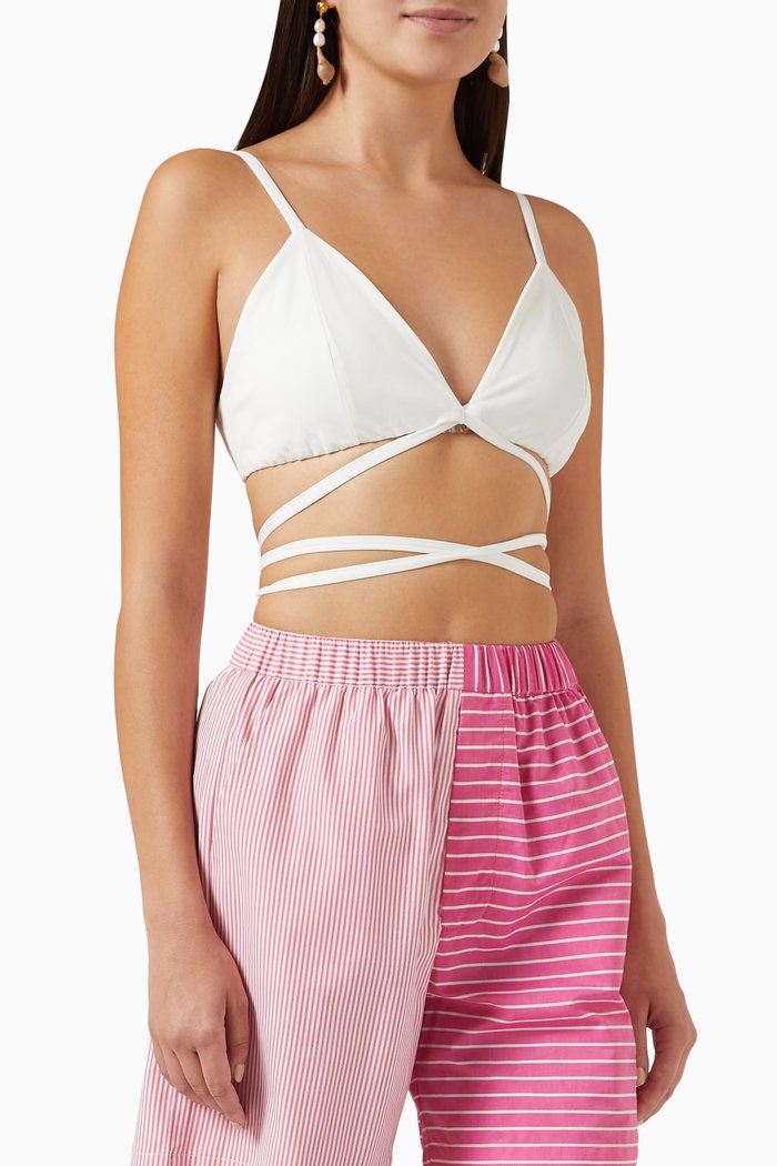 Tracy Bikini Top, White