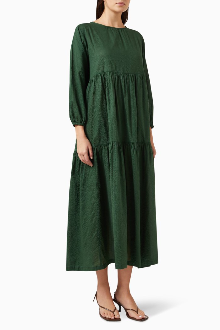 

Lulu Dress in Cotton, Green