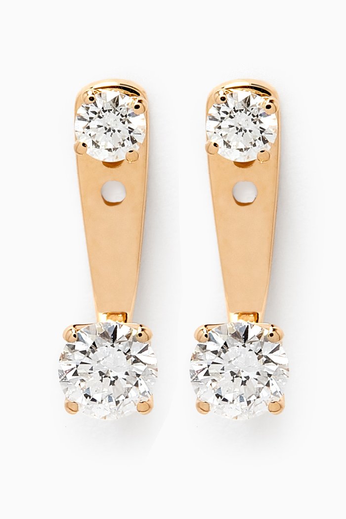 

Raindrops Diamond Earrings in 18kt Gold, White
