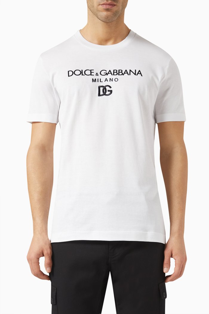

Logo T-shirt in Cotton Jersey, White