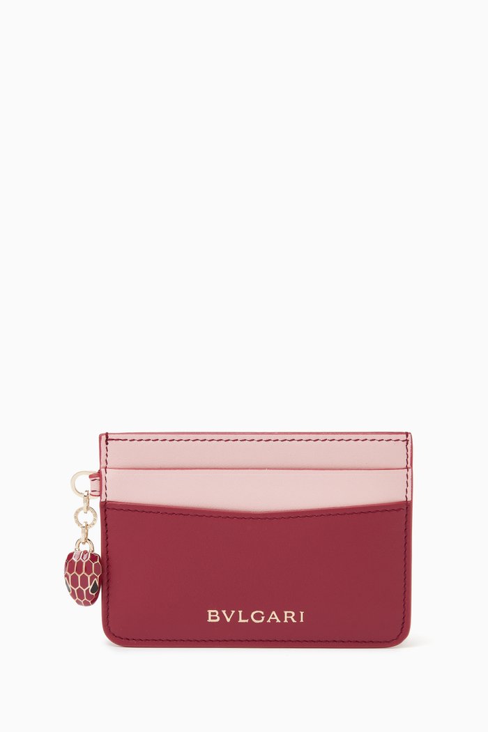 

Serpenti Forever Cardholder in Calfskin leather, Pink