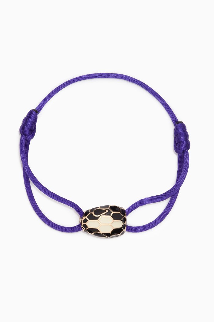 Serpenti Forever Bracelet in Gold-plated Brass, Purple