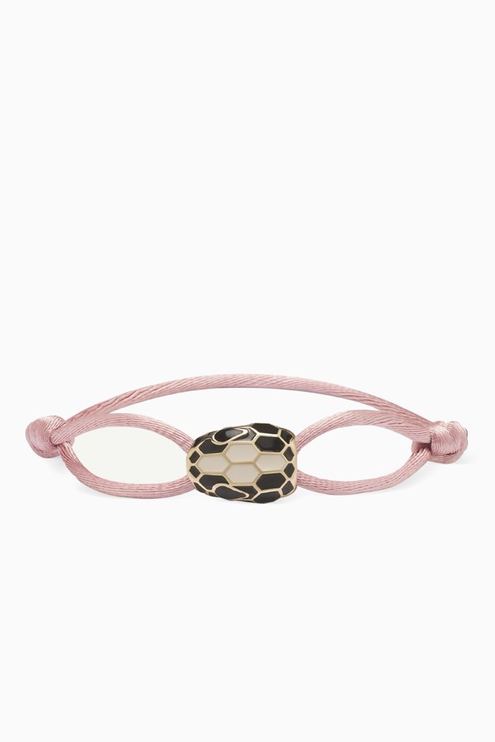 

Serpentine Forever Bracelet in Fabric, Pink