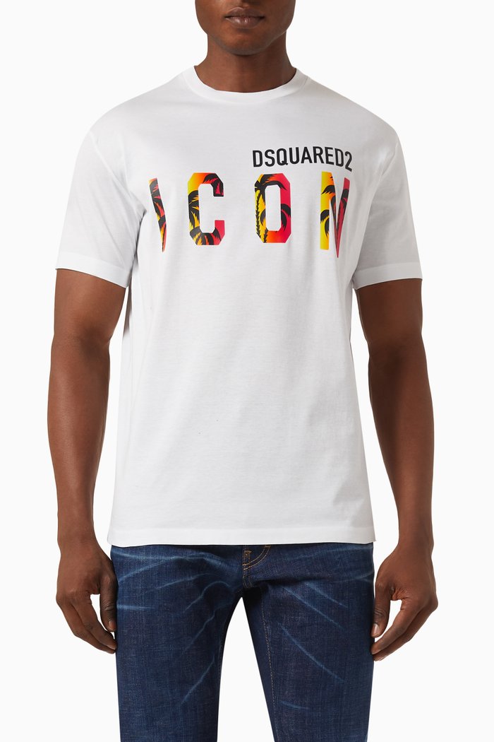 

Icon Sunset Cool T-shirt in Cotton-jersey, White