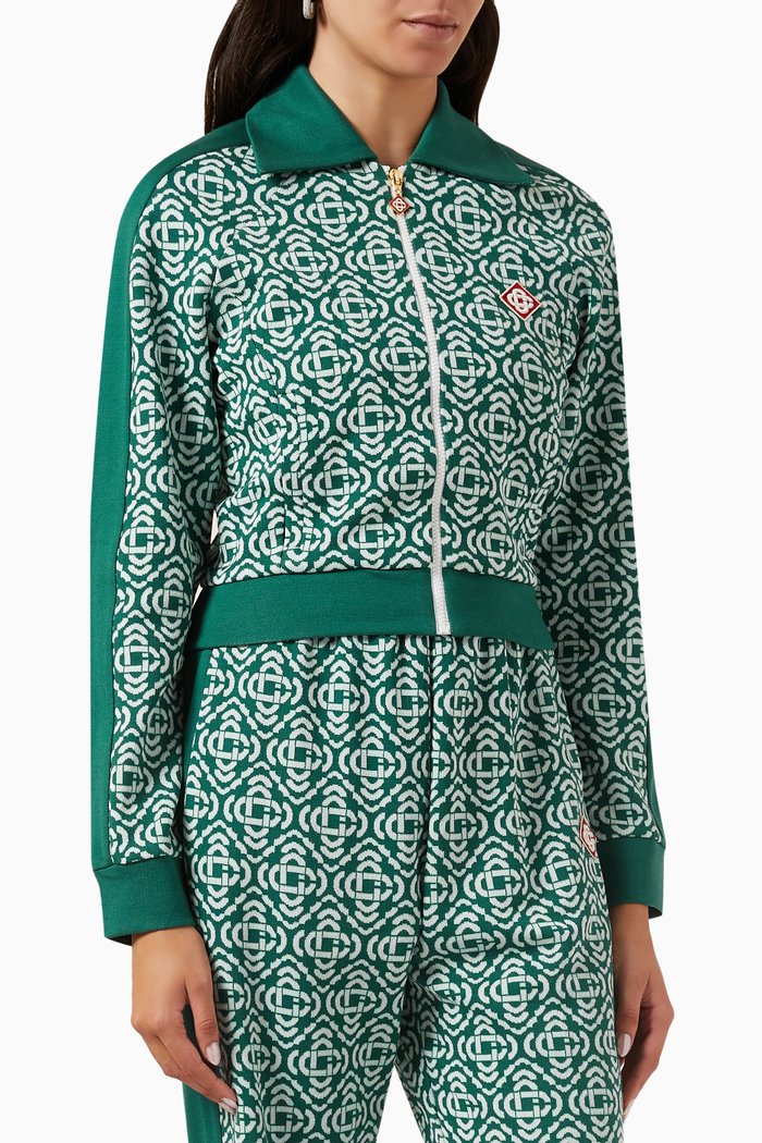 

Monogram Track Top in Interlock-knit, Multicolour