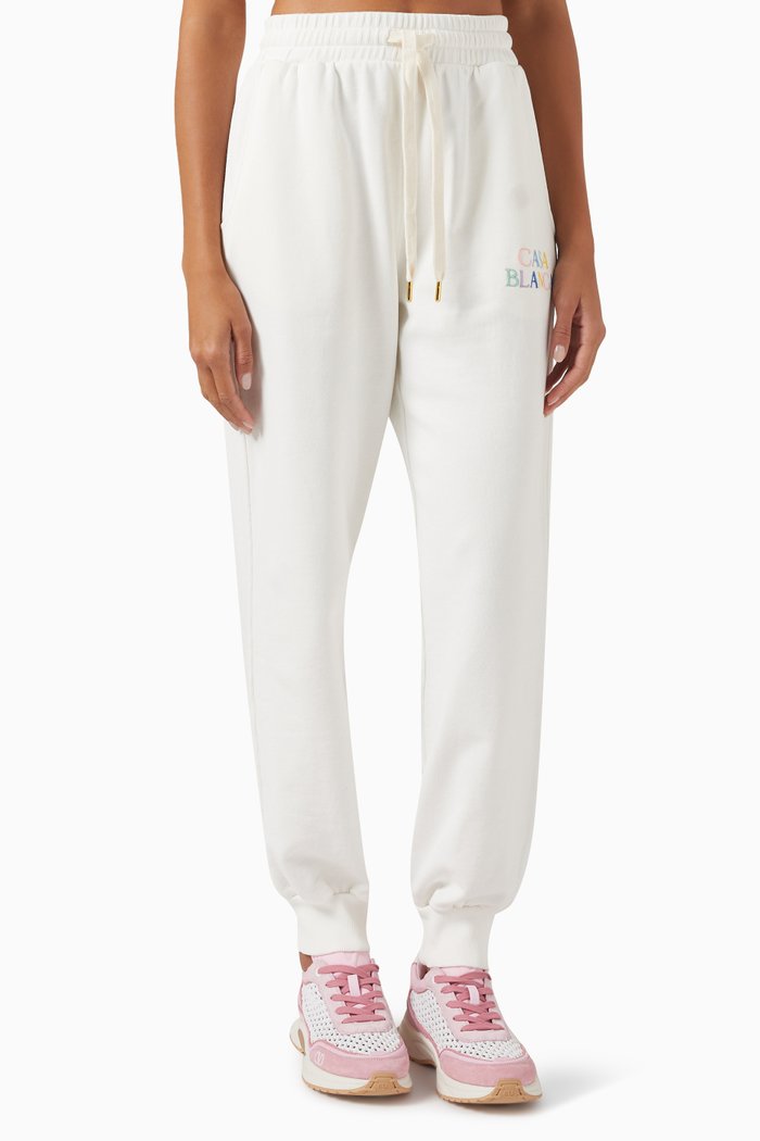 

Stacked Logo Sweatpants in Cotton, Multicolour