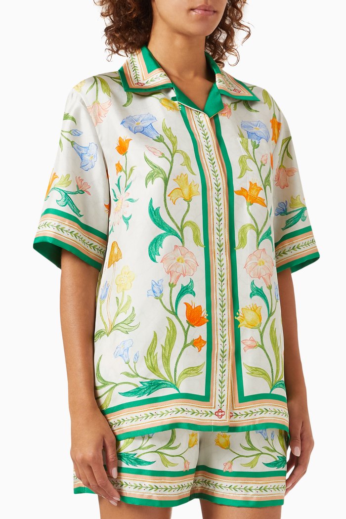 

Larche Fleurie Shirt in Silk, Multicolour