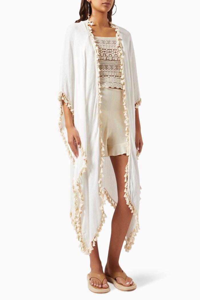 

Salsa Kimono Coverup, White