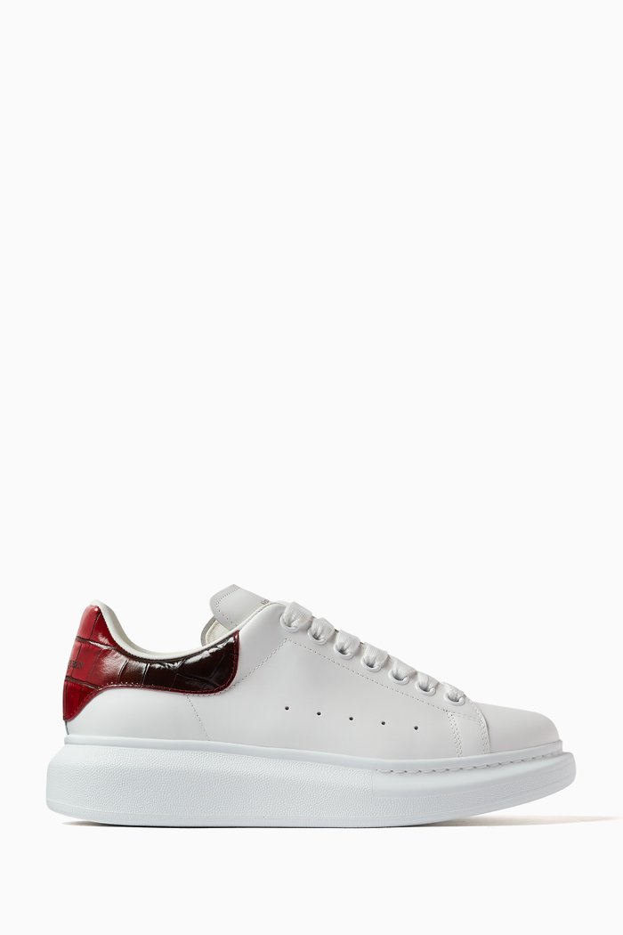 

Oversized Sneakers in Leather, White