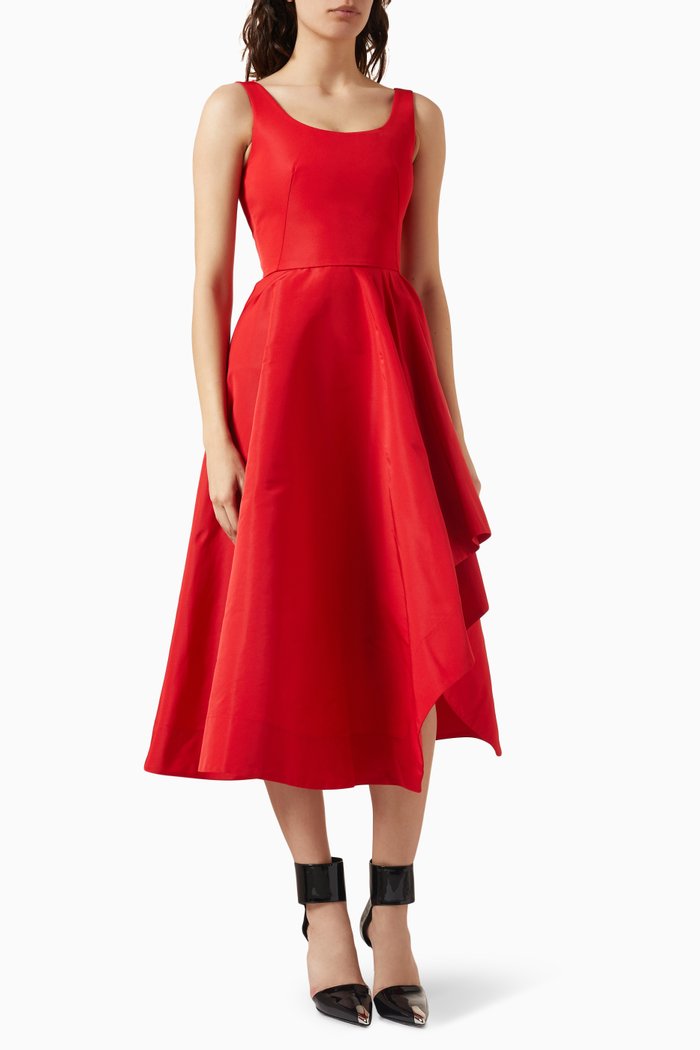 

Day Dress in Cotton, Red