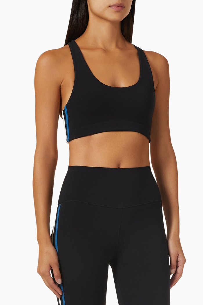 

Ella Airweight Sports Bra in Stretch Nylon, Black