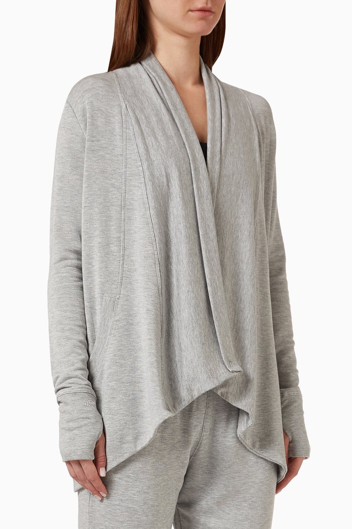

Celine Cardigan in Fleece, Grey