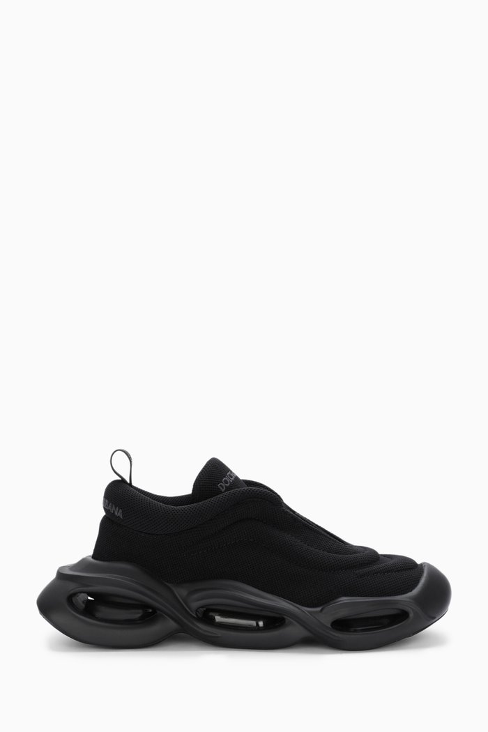 

Wave Sneakers in Nylon, Black
