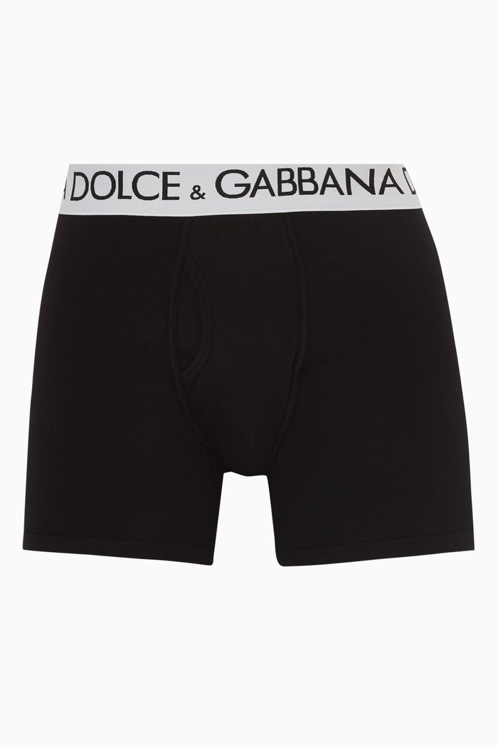 

Logo Boxers in Cotton Jersey, Black