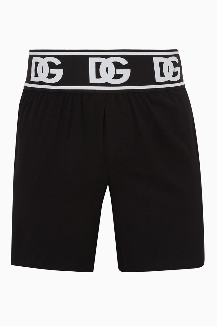 

Logo Waistband Boxers in Cotton, Black